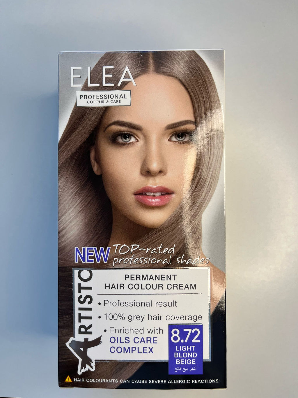 Vopsea de păr profesională blond bej mediu 8.72