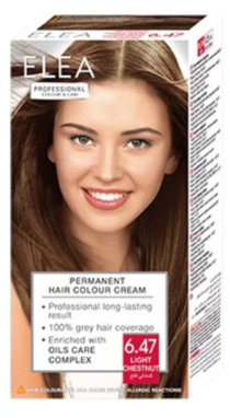 Vopsea de par profesionala 6.47 - Castaniu Deschis