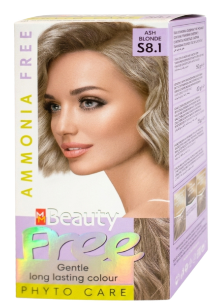 Vopsea de par fara amoniac S8.1 Blond cenusiu