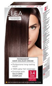 Vopsea de par profesionala 3.4 - Castaniu Inchis