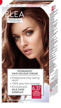 Vopsea de par profesionala 6.37 - Blond-Aramiu Inchis