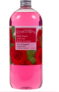Spuma de baie Trandafir si Aloe Vera  1l