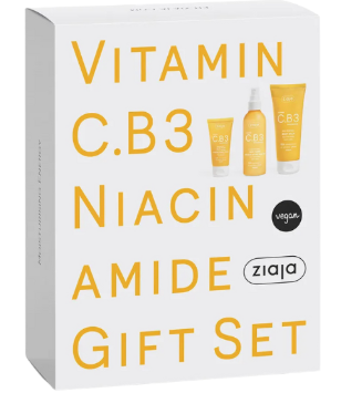 Set Vitamina C, B3, Niacinamide – Cremă de zi 50 ml + Loțiune tonică 190 ml + Balsam de corp 200 ml
