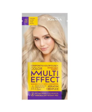 Șampon nuanțator cu keratină Multi Effect Color 02 Blond Perlat | 35 g
