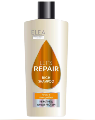Șampon reparator cu keratină pentru păr decolorat| 440 ml