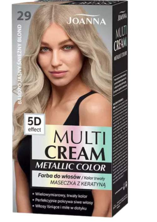 Vopsea Metallic Color efect 5D Blond rece foarte deschis