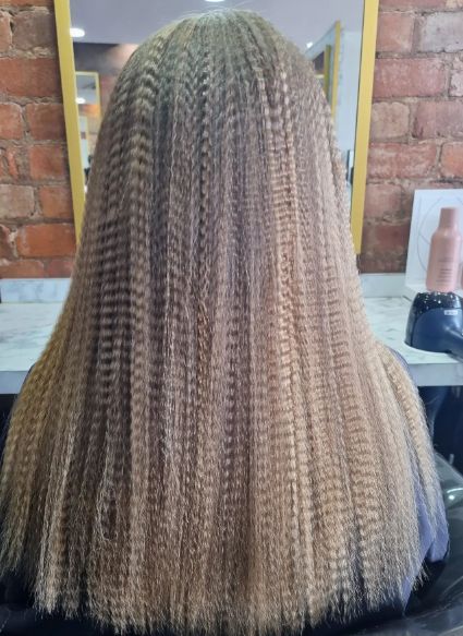 Placa profesională de creponat părul