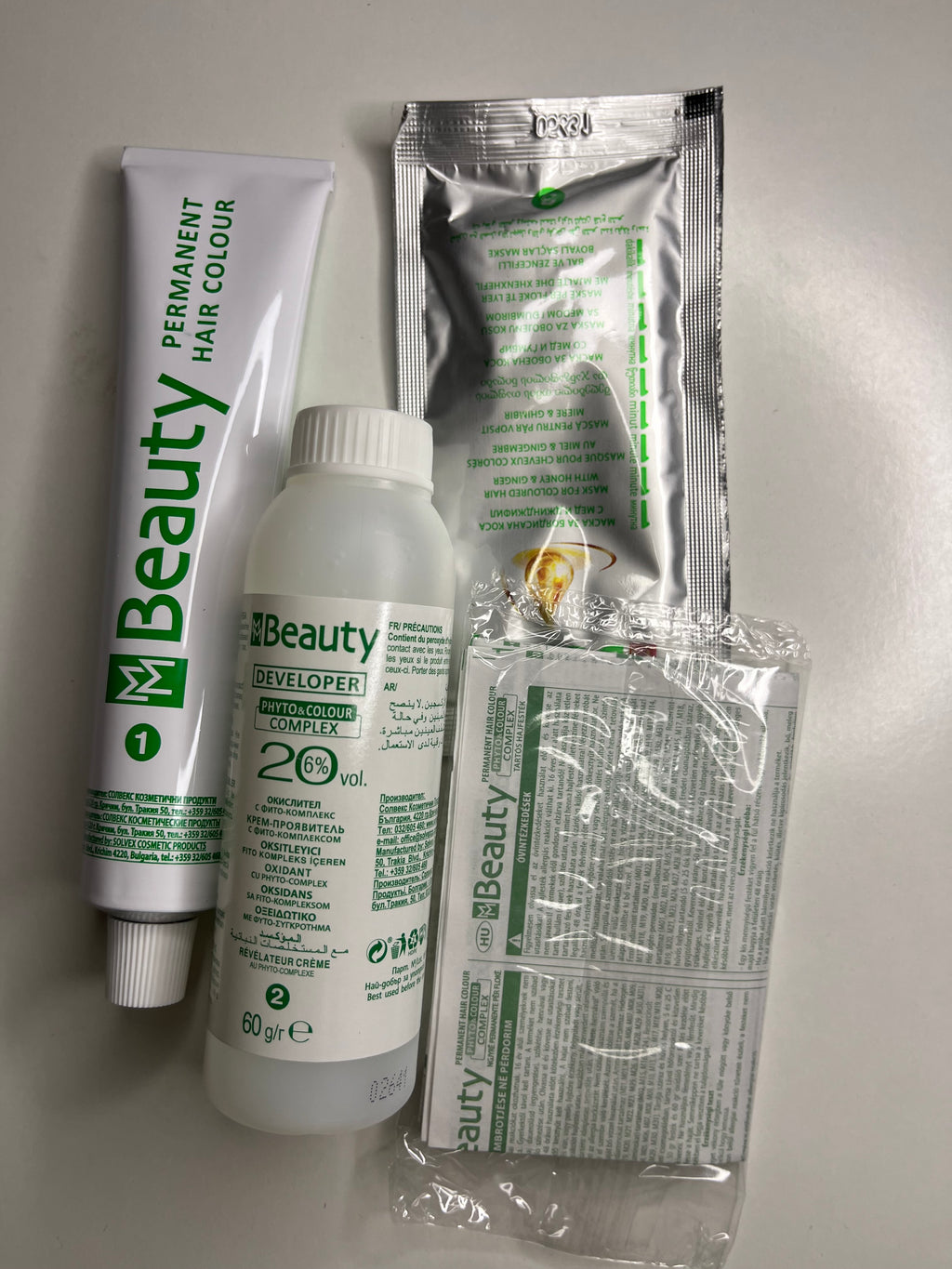 Vopsea de Păr Beauty Color Complex- Negru Albăstrui M19