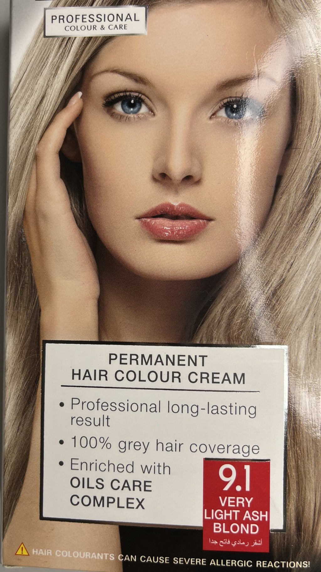 Vopsea de Păr Profesională Blond Cenușiu foarte deschis 9.1