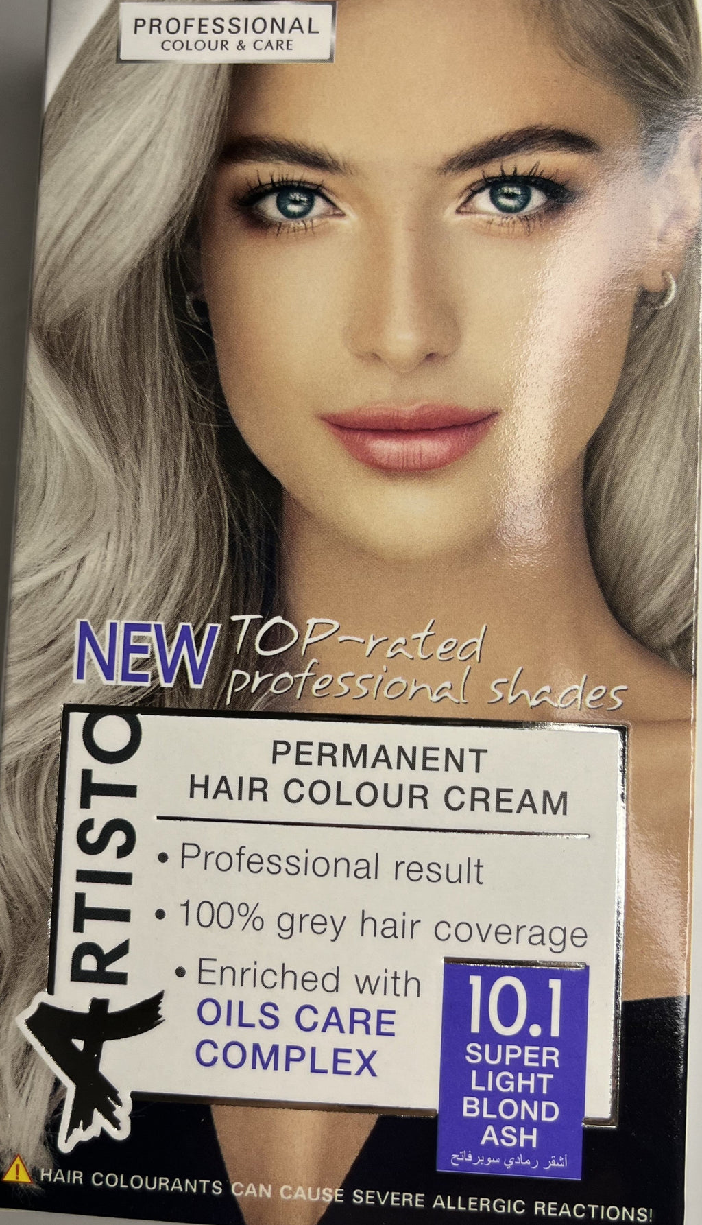 Vopsea de Păr Professională Blond cenușiu super deschis 10.1