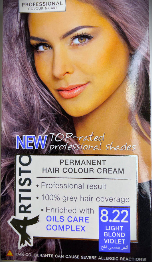 Vopsea de Păr Professională Blond Violet Deschis 8.22