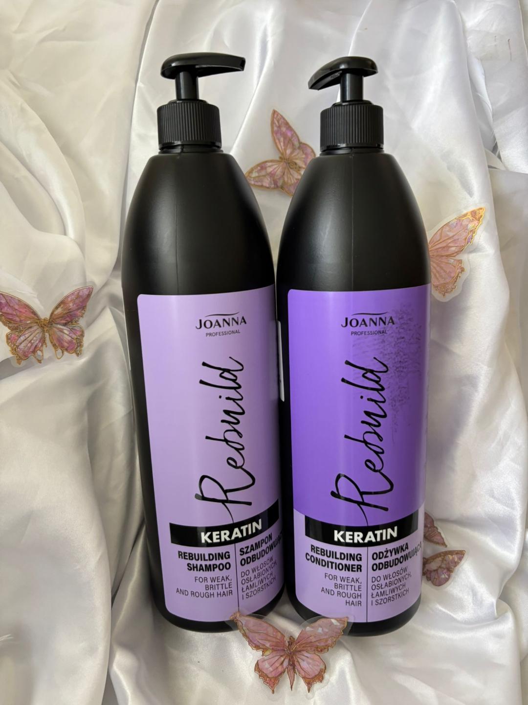 Set Profesional de Reconstrucție Totală a Părului cu Keratină – 2x1000 ml